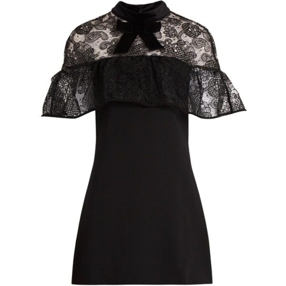 SELF-PORTRAIT
Line Lace Mini Dress